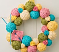JOANN Yarn Ball Wreath